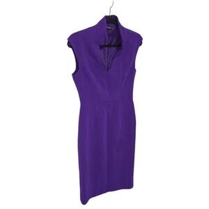Black Halo Elegant‎ Purple Party Cocktail Sheath Dress Size 6